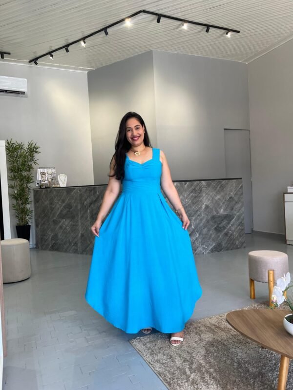 Vestido Longo Liso de Alça Larga - Sol da Justiça - Image 5