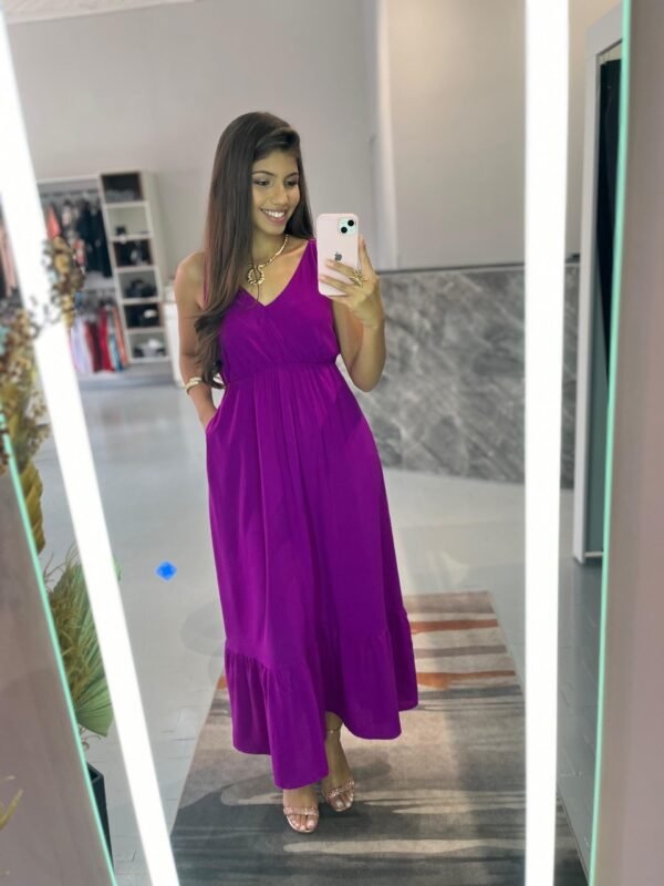 Vestido Longo Alça Liso - Sol da Justiça