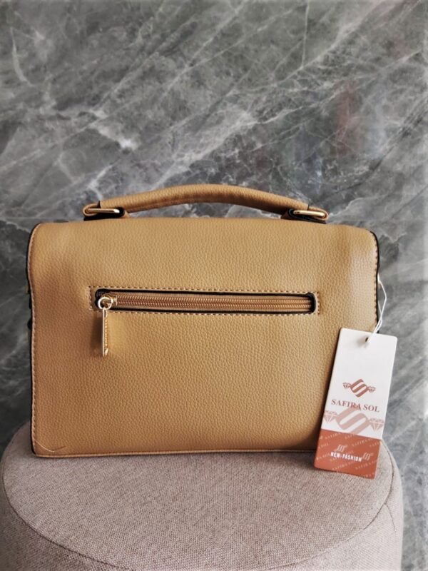 Bolsa Feminina M Caramelo com Alça Regulável - Safira Sol - Image 2