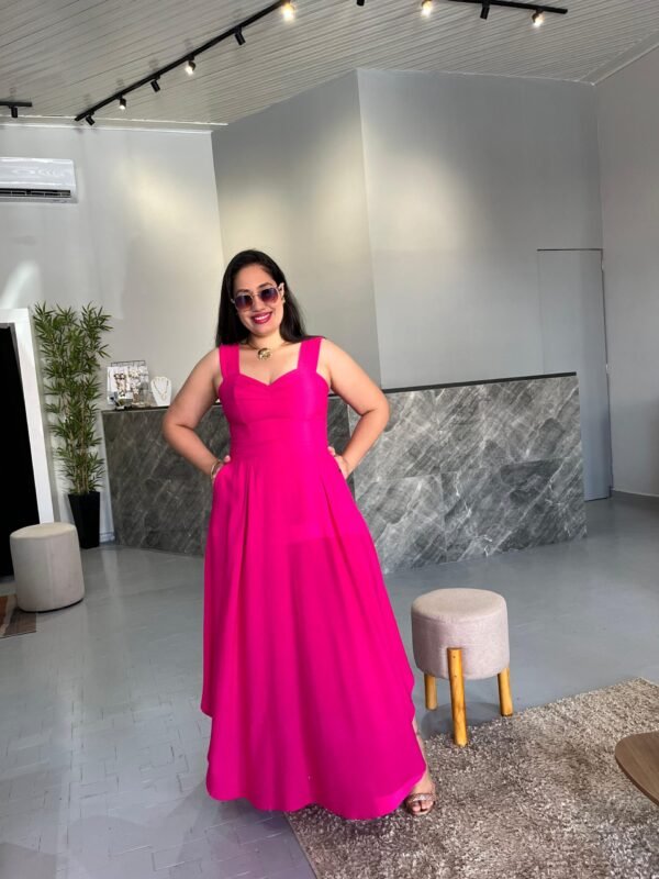 Vestido Longo Liso de Alça Larga - Sol da Justiça - Image 3