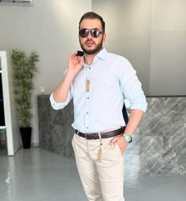 Camisa Social Masculina Linho - OGOCHI