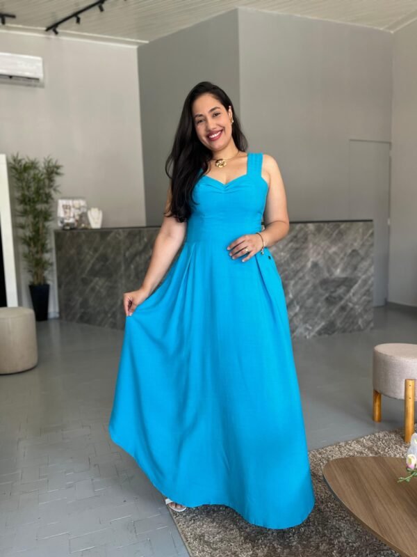Vestido Longo Liso de Alça Larga - Sol da Justiça - Image 4