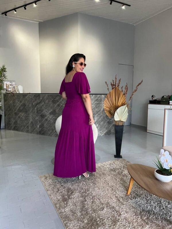 Vestido Longo Plus Fúcsia - Sol  da Justiça - Image 2