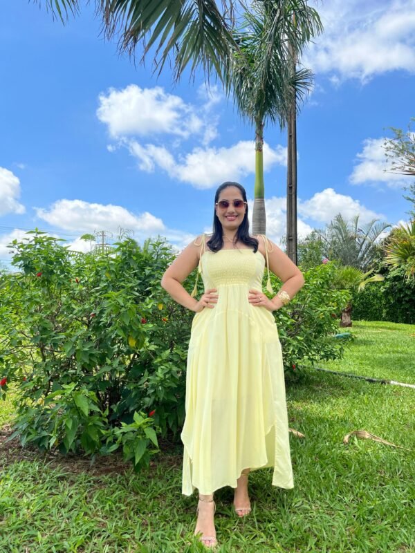 Vestido Longo com Alça de Amarrar - Sol da Justiça