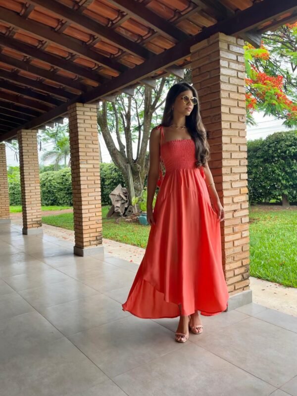 Vestido Longo com Alça de Amarrar - Sol da Justiça - Image 4