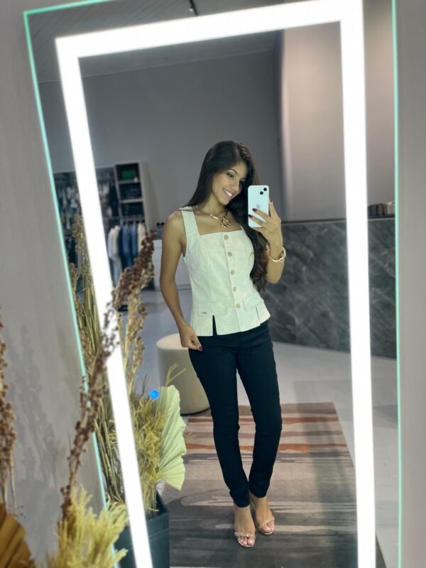 Calça Skinny Feminina Preta - Zait - Image 3