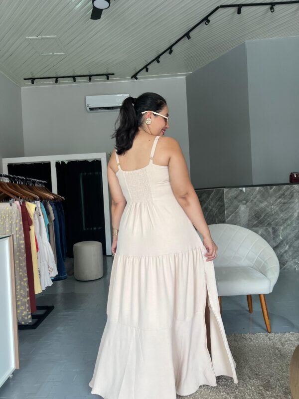 Vestido de Alça Longo com Franzido na Frente - Sol da Justiça - Image 2