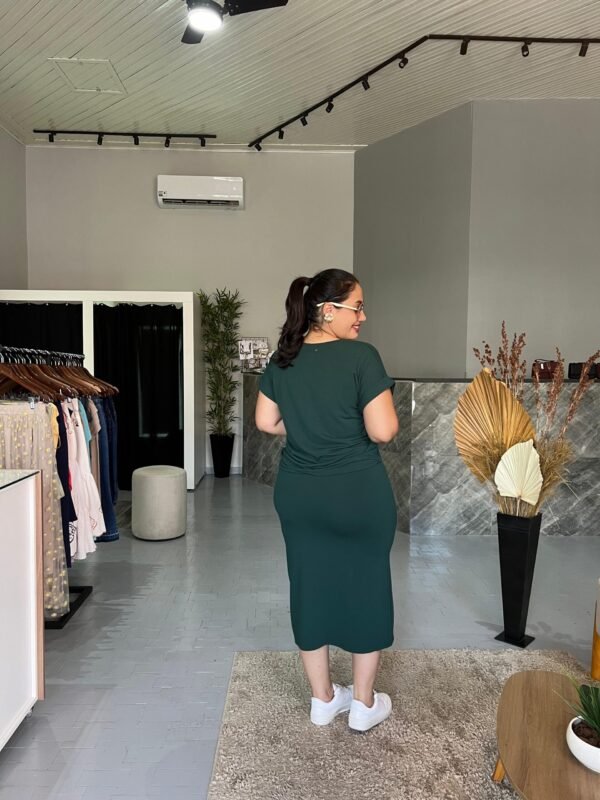 Conjunto Moletinho Saia Midi com Fenda e Blusa - Image 2