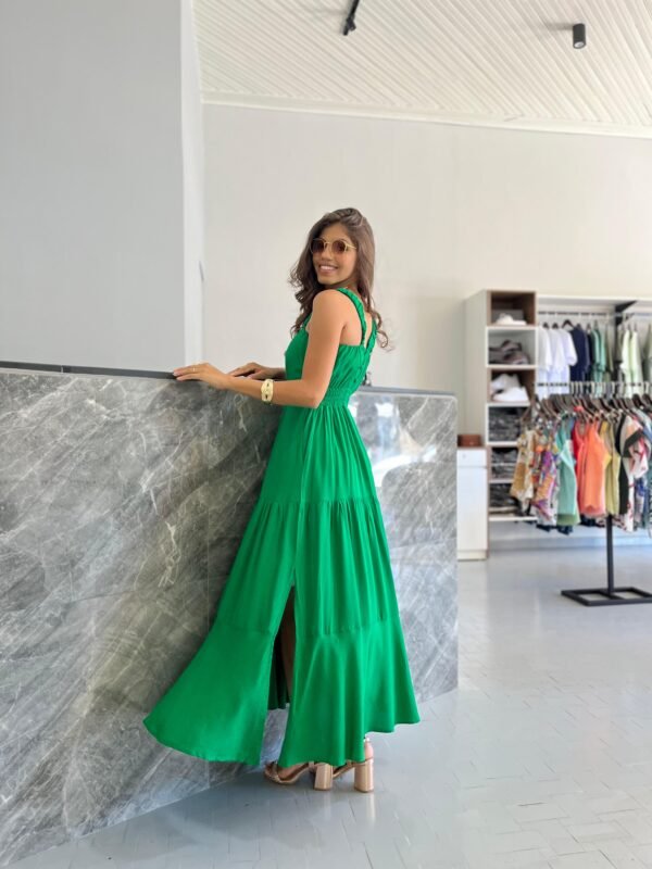 Vestido Longo de Alça com Fenda lateral - Romper da Manhã - Image 2