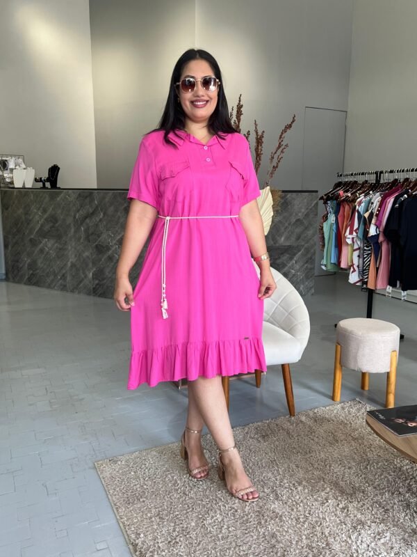 Chamise Pink com Cinto cordão - Sol da Justiça