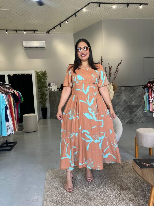Vestido Loguete Estampado - Romper da Manhã
