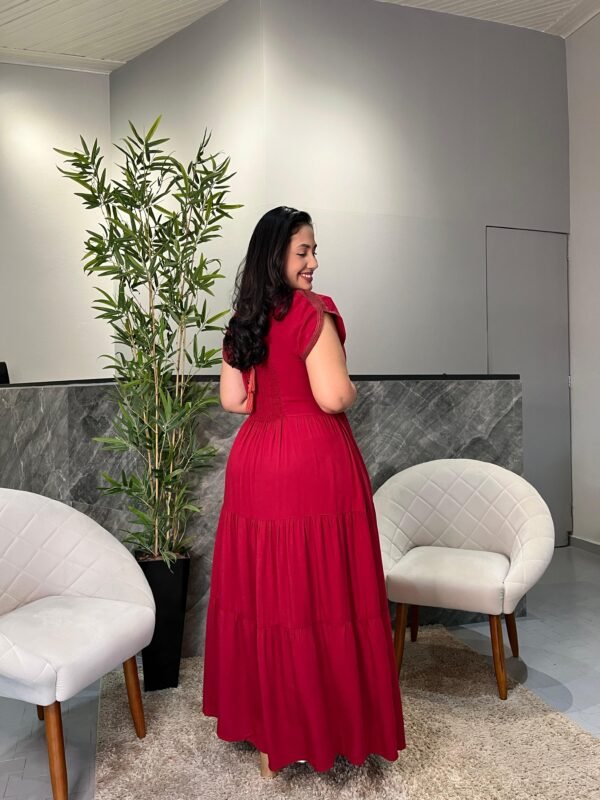 Vestido Marsala Longo com Gripir - Sol da Justiça - Image 3