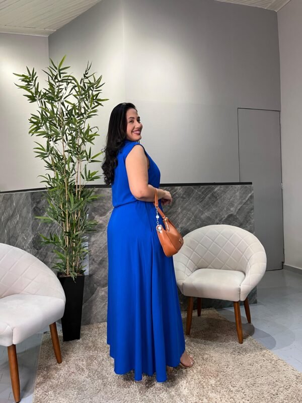 Vestido Cavado Longo Azul - Sol da Justiça - Image 3