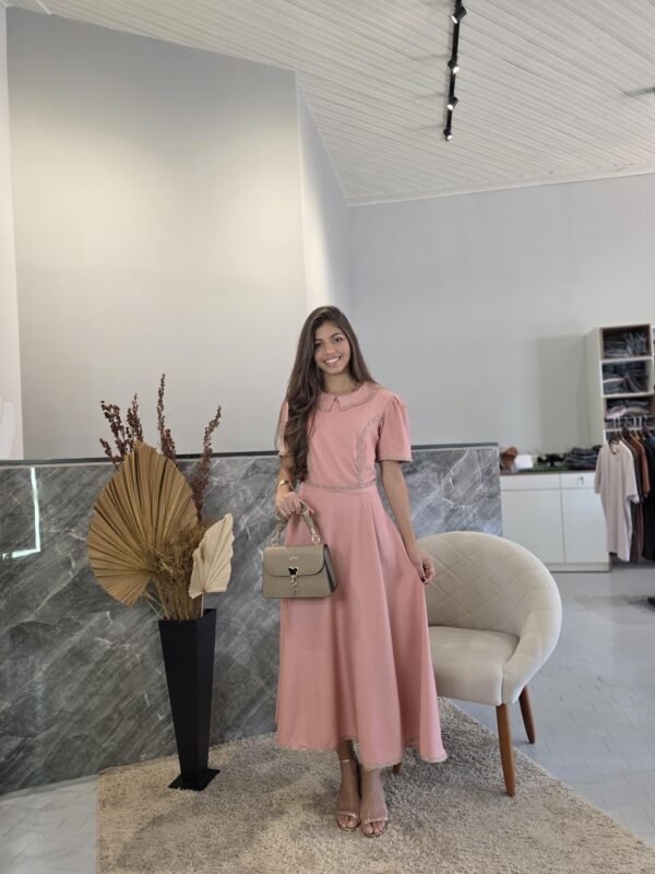 Vestido Midi com Guipir - Image 2