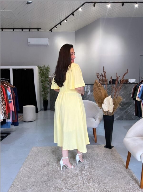 Vestido Midi Amarelo Manteiga Plus - Sol da Justiça - Image 2