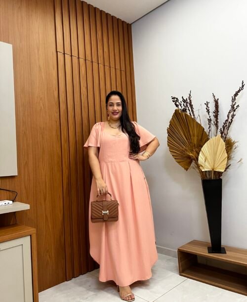 Vestido Longo no Viscolinho Premium